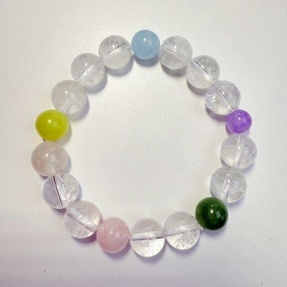 Clear Quartz Rainbow Bracelet